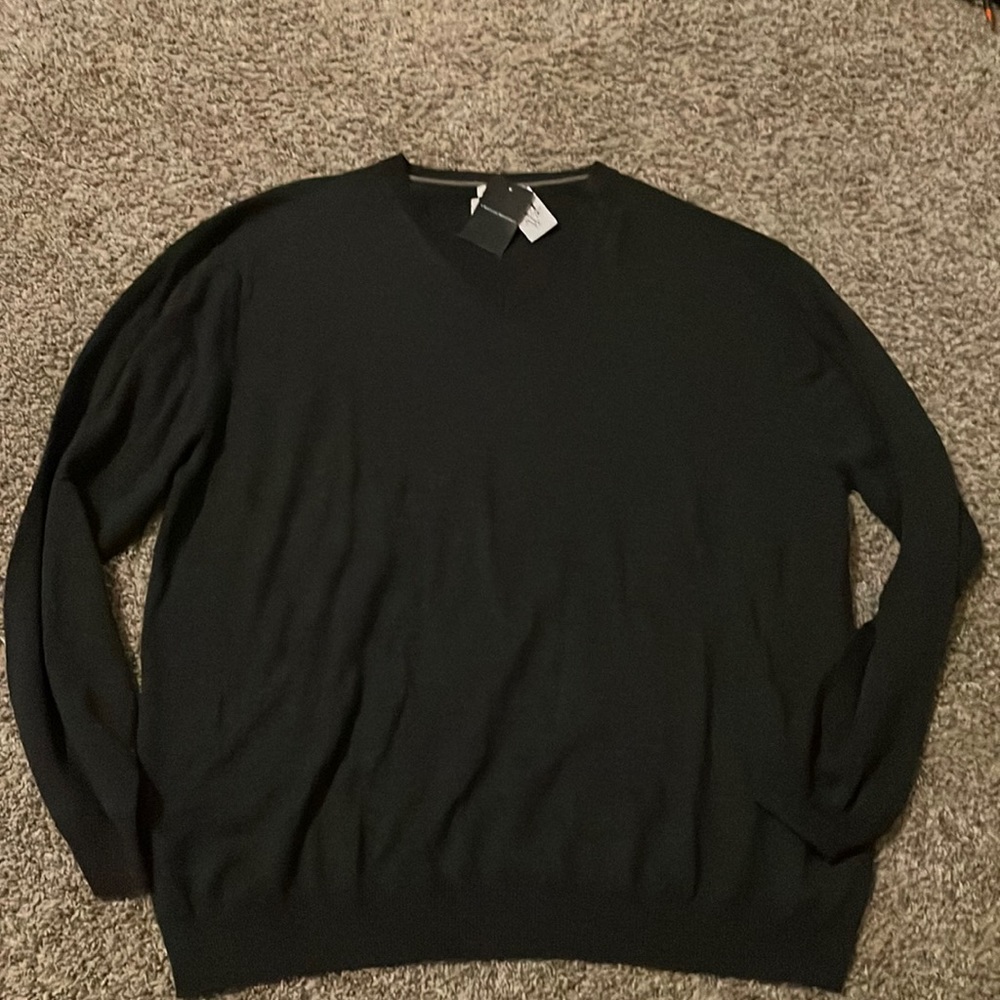 Joseph Abboud - v neck merino wool sweater - xxl